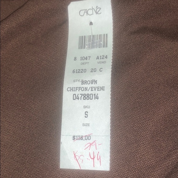 Cache Brown Chiffon/Eveni Pants - Picture 5 of 6